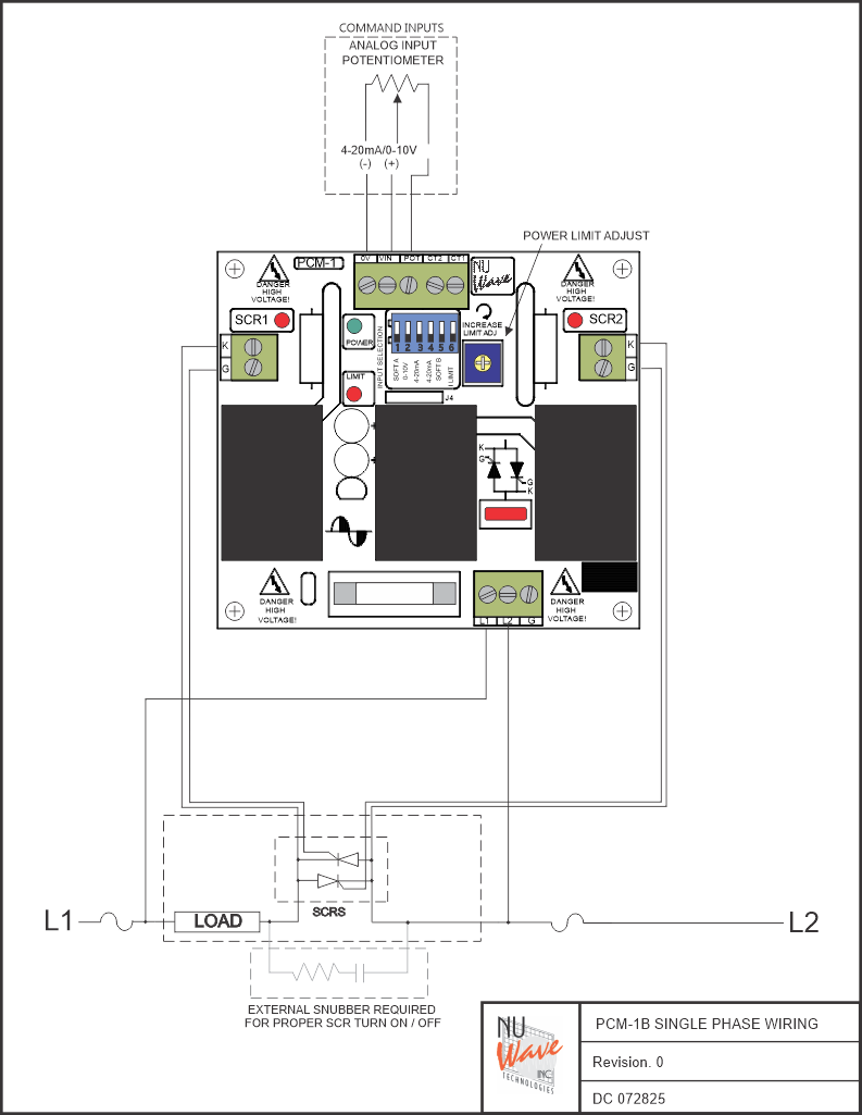 SCR Firing Board - Time Proportioned Zero Cross | PCM-1B