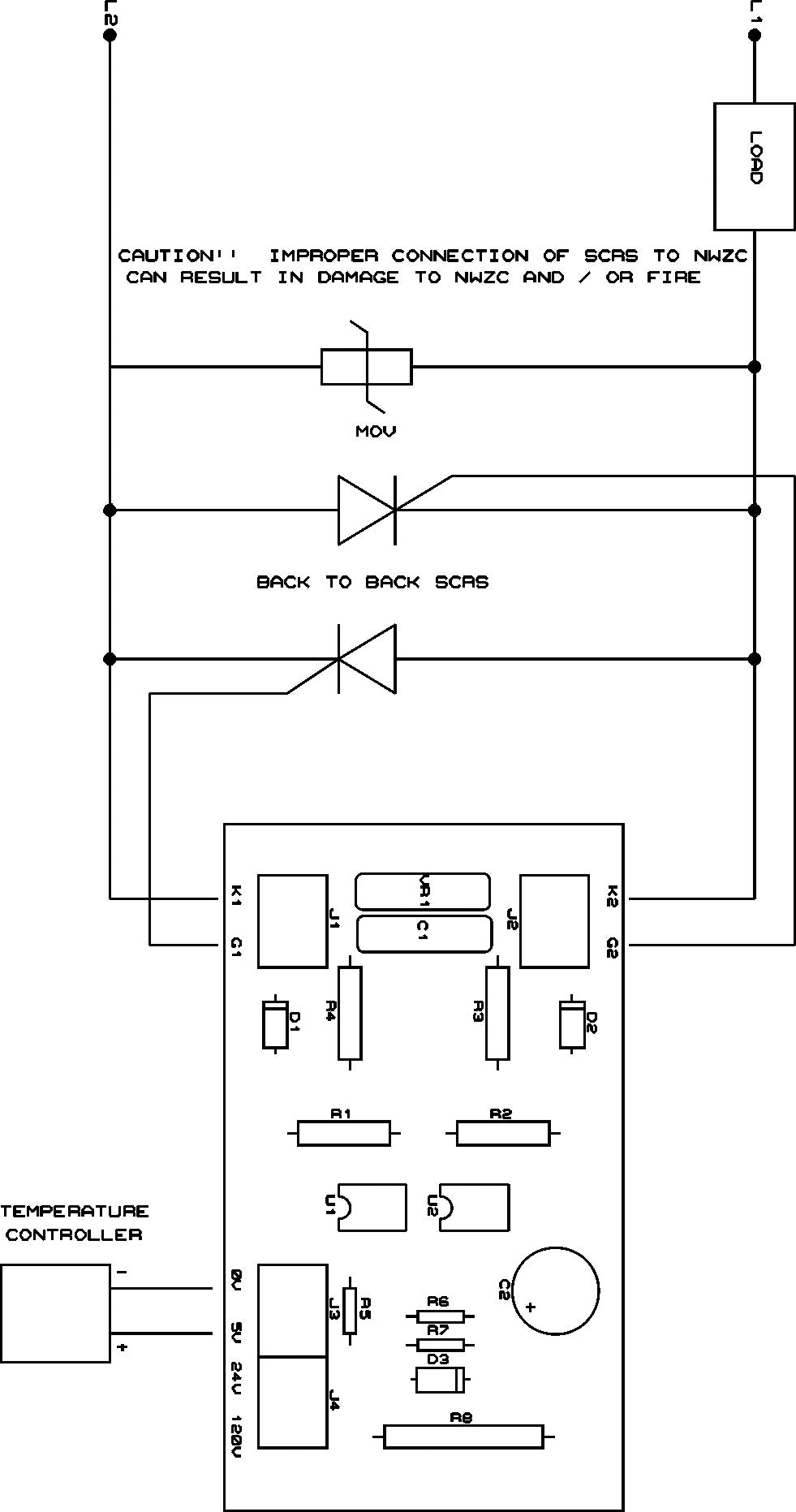 Zero Cross SCR Driver Wiring