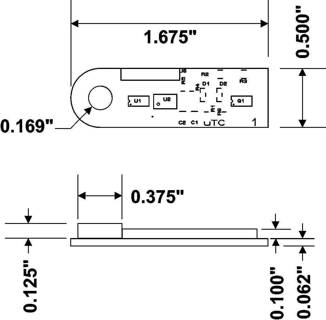 Small Temperature Controller Dimensions