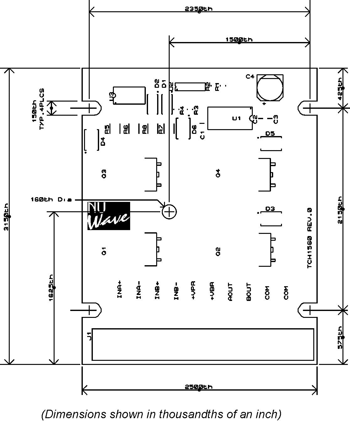 h bridge dimensions